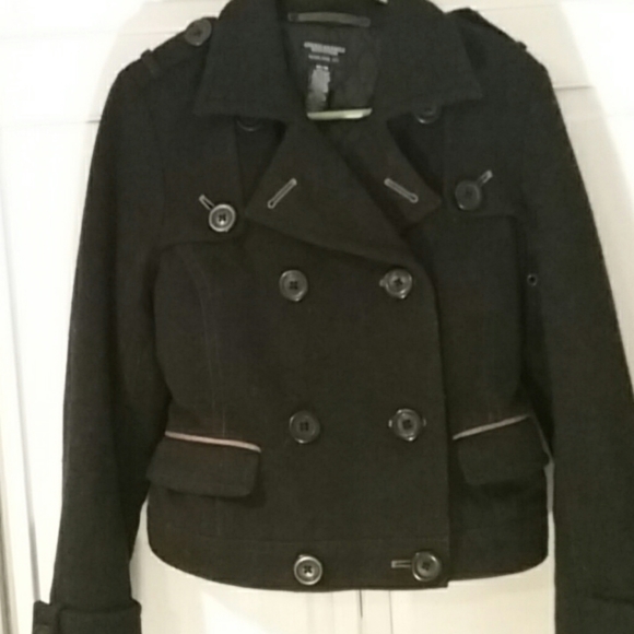 American Eagle pea coat wool size M gray - Picture 2 of 6